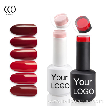 CCO customized logo non toxic normal custom wholesale color private label reflective glitter gel nail polish